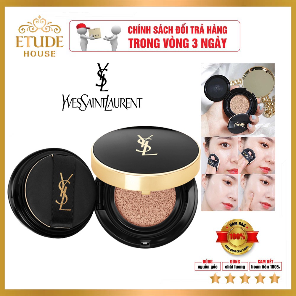 ( Full Size ) Phấn Nước YSL Le Cushion. Độ bám lâu, Có khả năng chống nắng, dưỡng ẩm tốt. Phù hợp với mọi loại da.