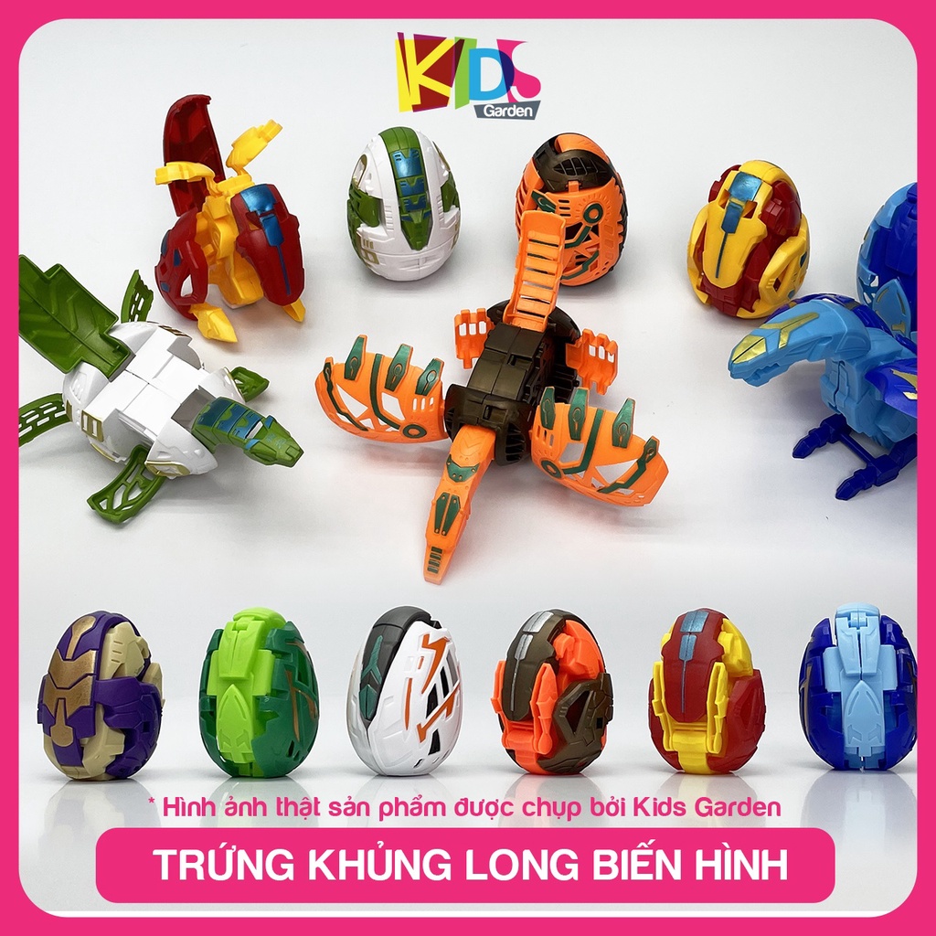 Trứng Khủng Long biến hình đồ chơi cho bé lắp ráp DC19 KIDS GARDEN