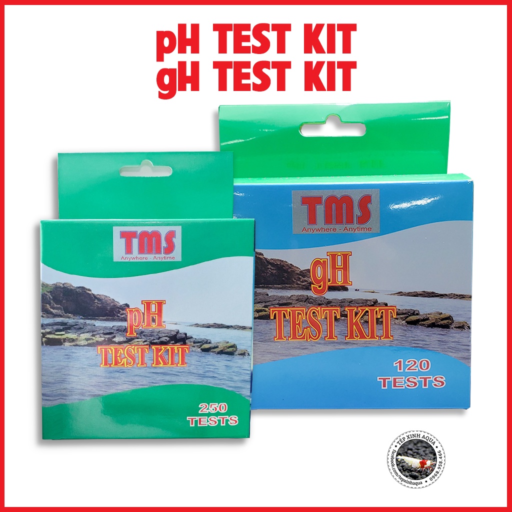 Combo bộ kiểm tra nước - test nước đo PH và GH của TMS