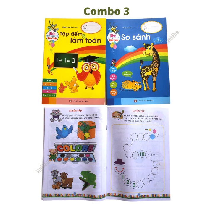 Sách Bé Làm Quen Với Môn Toán Cho Bé 3-6 Tuổi Học Toán Dễ Dàng Và Hiệu Quả