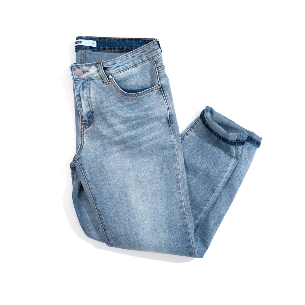 Quần Jeans Dài Nam Màu Xanh Nhạt BY COTTON Basic Blue Jeans