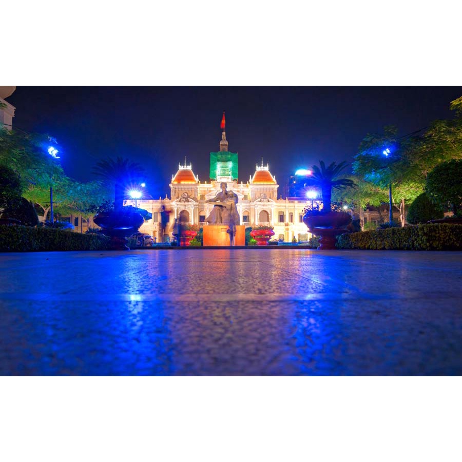 Tranh dán tường tổng hợp địa danh Việt Nam 3D in theo kích thước yêu cầu – Không giới hạn kích thước.