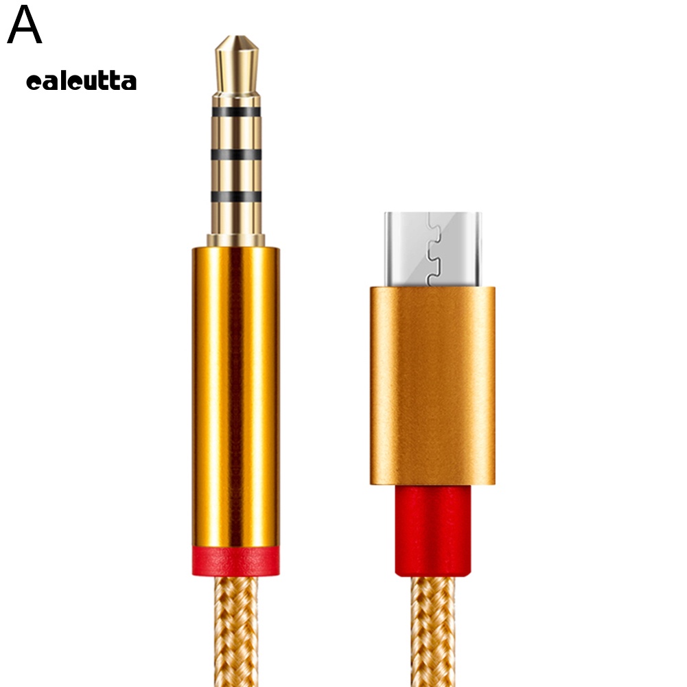 Cáp Chuyển Đổi Âm Thanh AUX 1m Type-C Sang 3.5mm Chuyên Dụng Cho Loa Xe Hơi Samsung