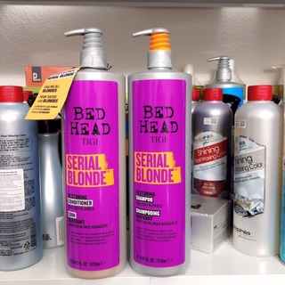 BỘ DẦU XẢ TIGI BEDHEAD TÍM SERIAL BLONDE RESTORING PHỤC HỒI TÓC TẨY 970MLx 2 NEW 2021 - CẶP