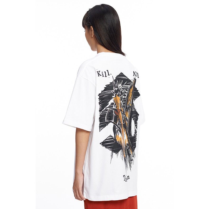 5THEWAY® /peace out/ NEW TEE™ in WHITE aka Áo Thun Trắng Tay Ngắn