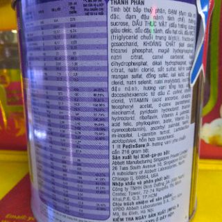 Sữa Pediasure BA Vani 400g