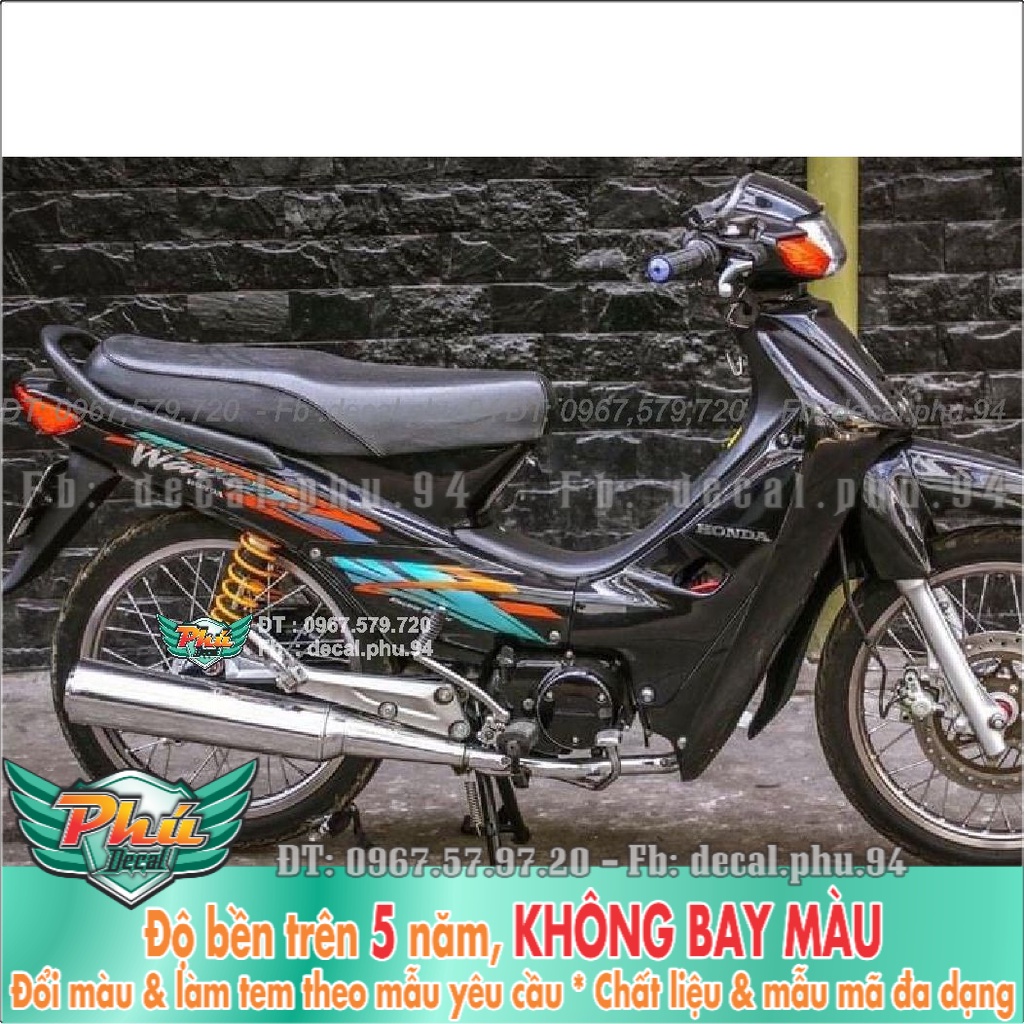 Tem Rời Wawe nhỏ đen cam (K) -1