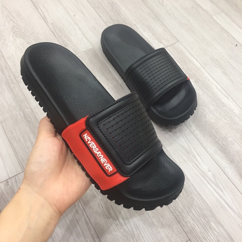 Dép lê thể thao kiểu dáng unisex, Dép nam bản dày đẹp êm chân
