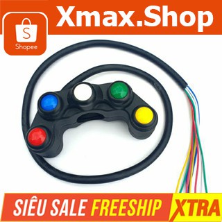 Công tắc cùm 5 nút gắn xe máy xe điện