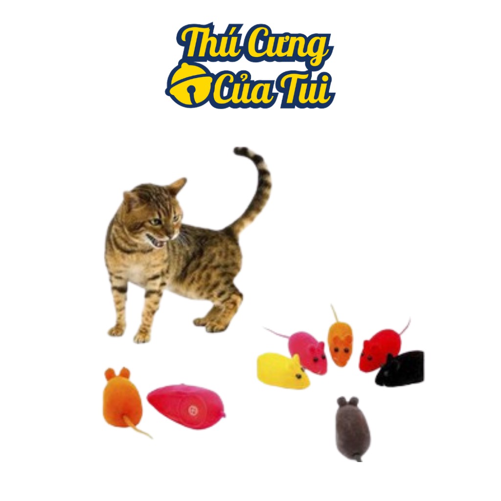 Chuột Nhung Đồ Chơi Có Tiếng Kêu Cho Chó Mèo - Thú Cưng Của Tui
