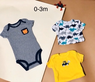 Combo 3 body chip carter’s cho bé từ 0-23m