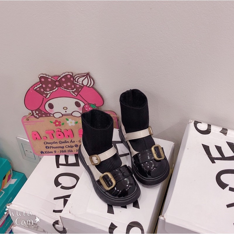 Giày Boots đế mềm thời trang xuân thu cho bé gái 1-2-5 tuổi