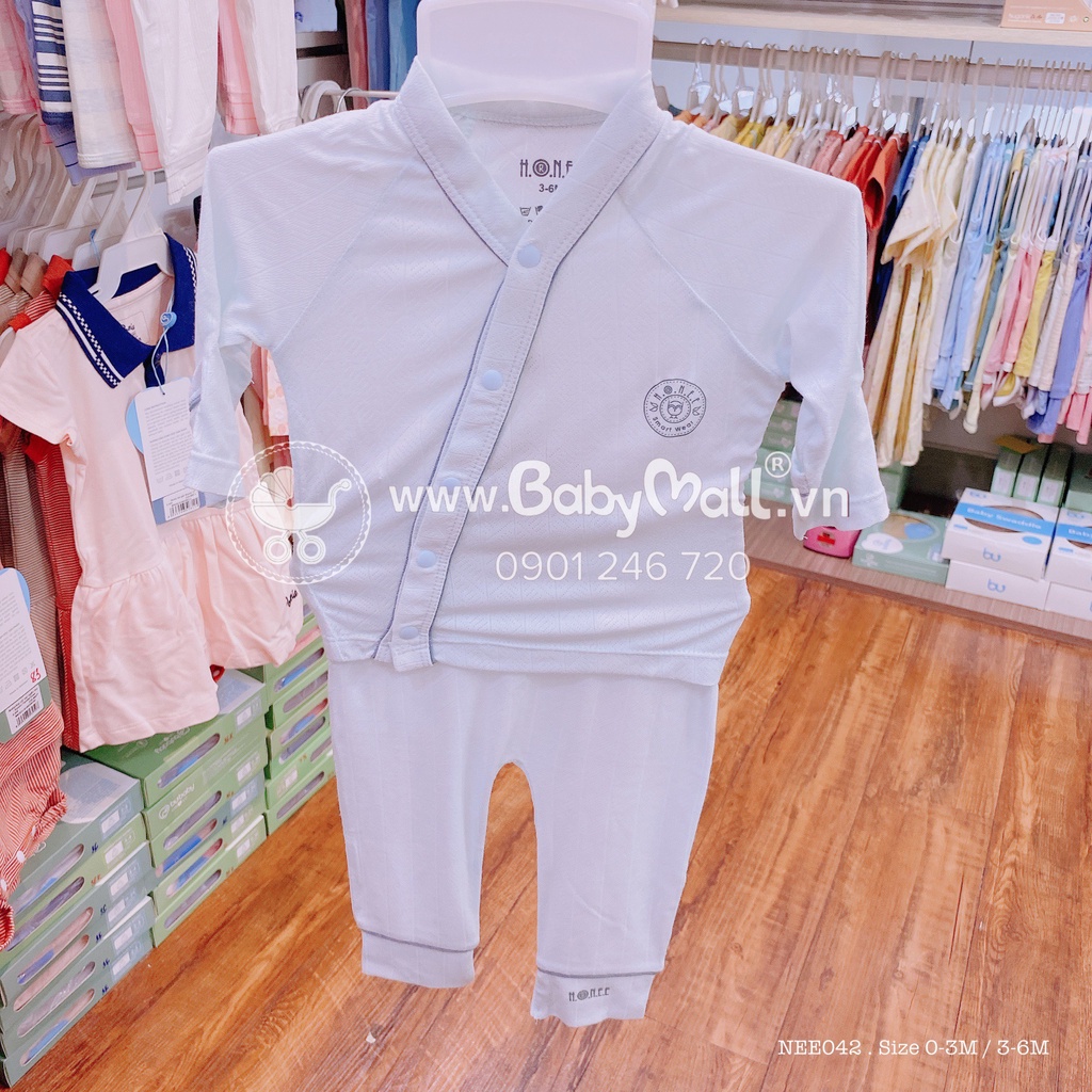 Bộ sơ sinh Kimono cài chéo Modal Air HRNEE