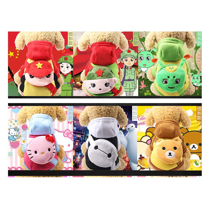 Áo ba lô hoạt hình cho chó mèo