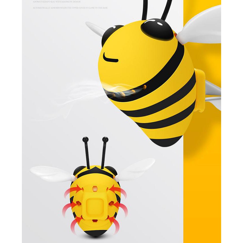 Nước hoa cài cửa gió hình ong vàng