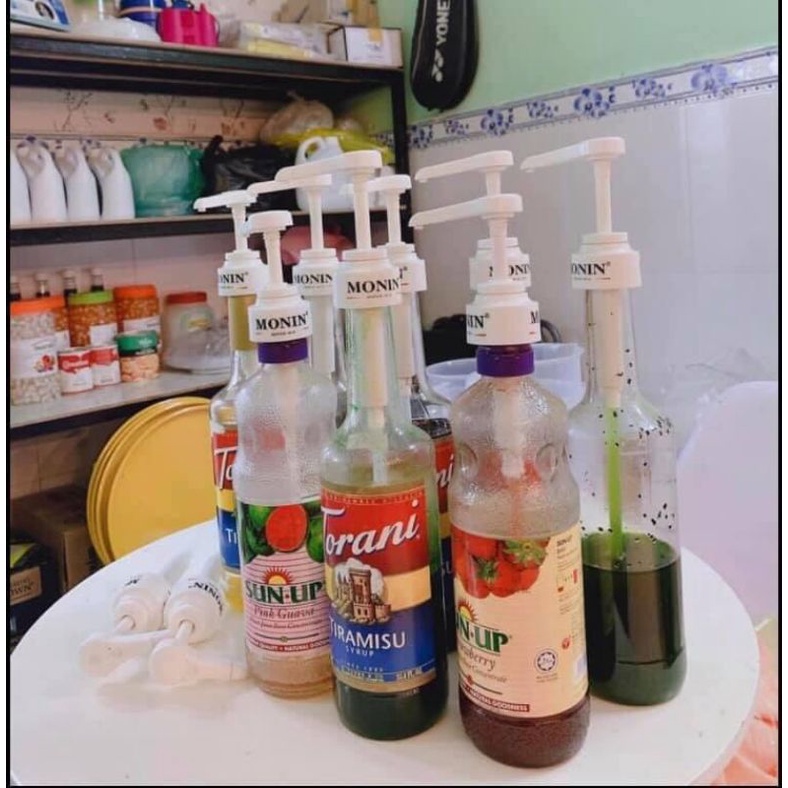 Vòi bơm siro MONIN 10ml đa năng pha chế (dành cho chai thủy tinh MONIN,Torani, Tessi, Giffard, Maulin, Golden Farm,..)