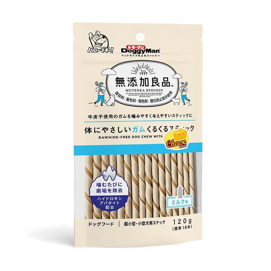 Que gặm cho chó vị phô mai Doggyman 120g, snack cheese sạch răng cho cún Con Mèo Xiêm