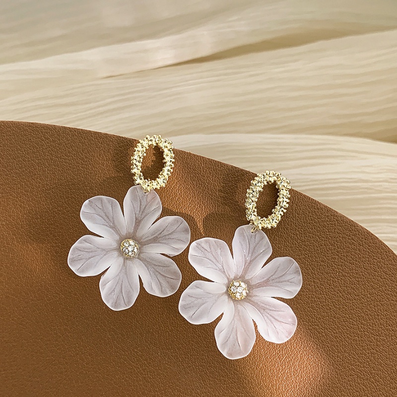 Bông tai mạ bạc 925 hình hoa xinh xắn