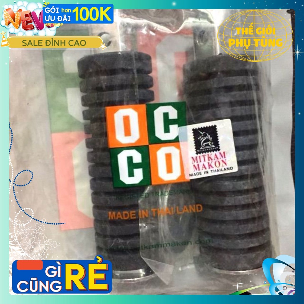Gác chân Thái cho Dream, Cub 82, DD, WIN 100 (gập sau cao su xe máy Honda