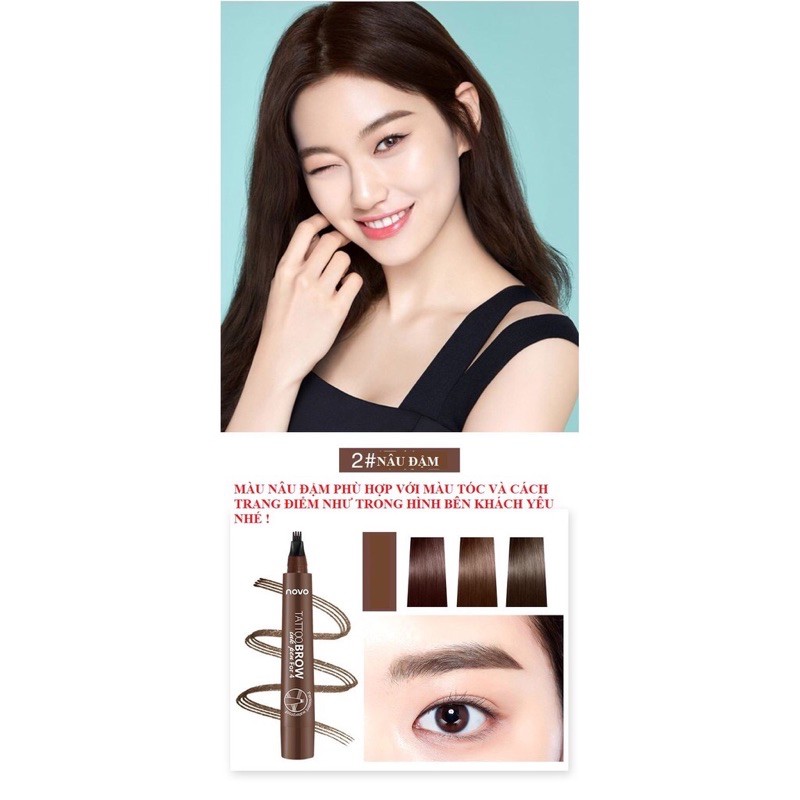 Xả Kho Bút chì kẻ lông mày- phẩy sợi lông mày 4D không trôi nước dạng gel Suake eyebrown contuoring