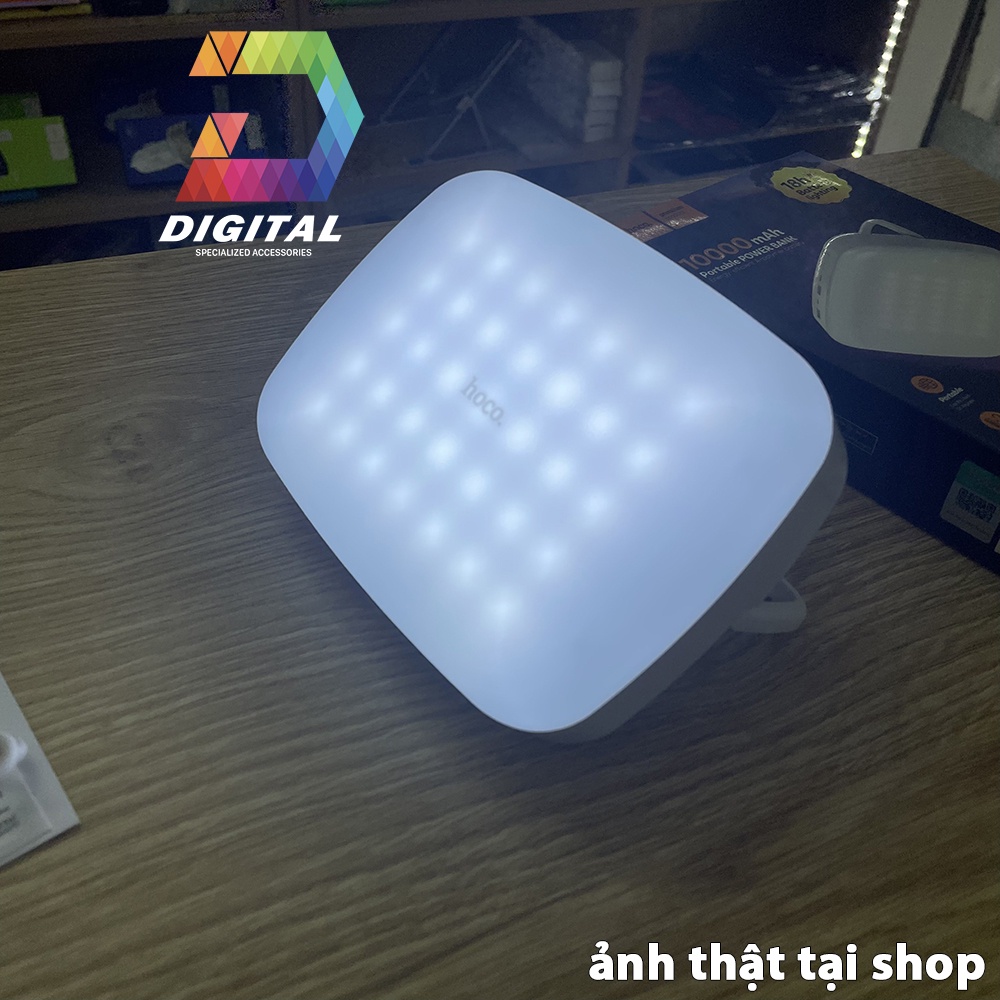 Pin Sạc Dự Phòng Đa Năng Hoco DB24 10000mAh Chính Hãng Tích Hợp Đèn Sáng 18h Liên Tục