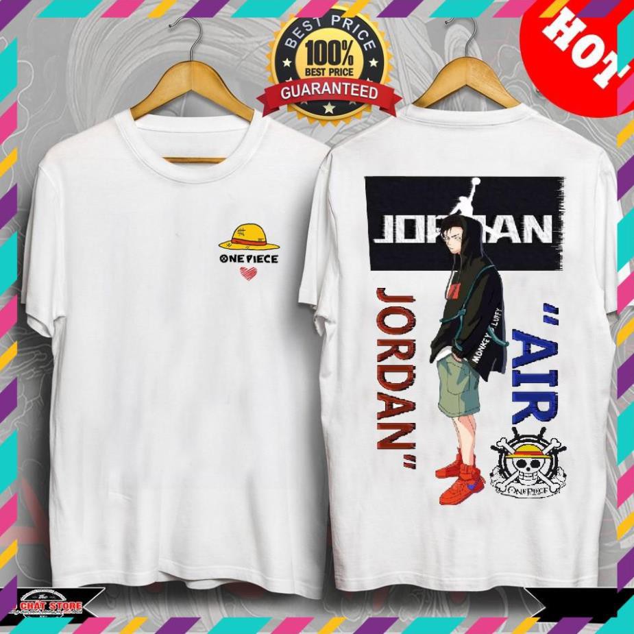 SALE SỐC- [SIÊU PHẨM] ÁO THUN LUFFY JORDAN SIÊU ĐẸP | ÁO PHÔNG ĐẢO HẢI TẶC ONE PIECE TSHIRT