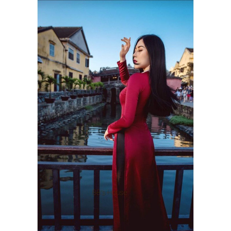 Áo dài Trang Đài màu siêu che khuyết điểm thân thể