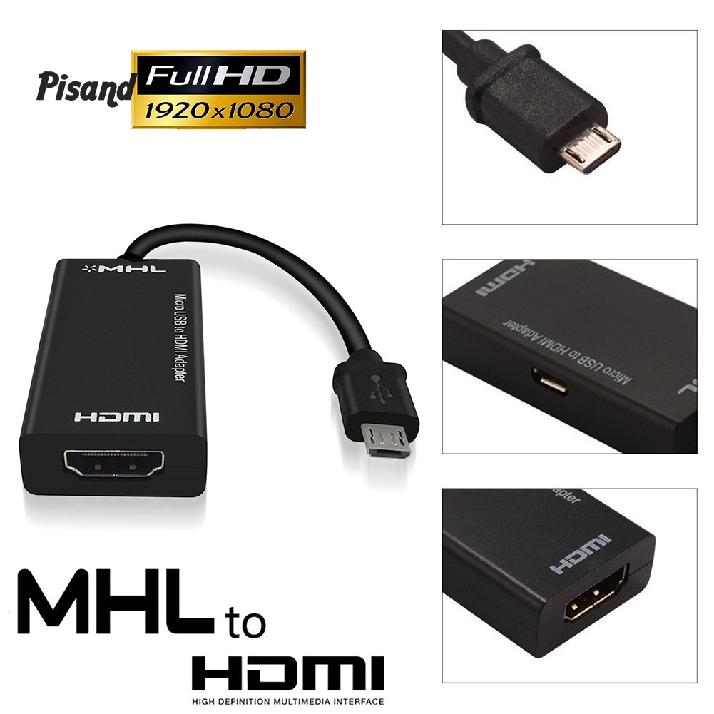 pu S2 MHL Micro USB to HD 1080P HDMI-compatible Adapter Converter for Android Samsung Huawei