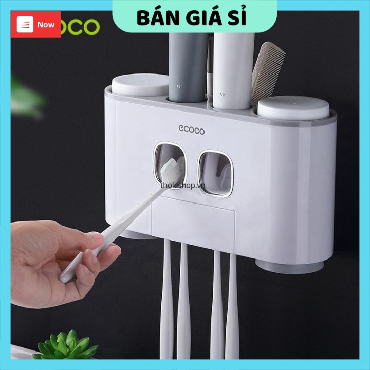 Kệ Nhà Tắm GIGAHOME Bộ Nhã Kem Đánh Răng Tự Động Ecoco Treo Trường, Giá Treo Bàn Chải 8515