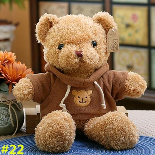 ▶ COD Gấu bông Teddy Đồ chơi sang trọng - Đồ chơi nhồi bông Gấu bông dễ thương - quà tặng sinh nhật Búp bê Chiều cao 30 / 40 cm 【couch】