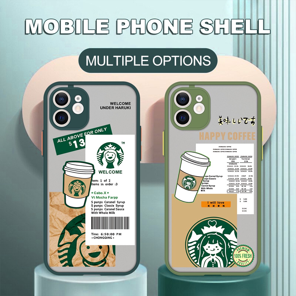 Ốp lưng Ốp Điện Thoại Hình Starbucks Cho Oppo A1K Realme C11 C15 C12 C20 C25 C2 Q3 7i 6i 8 7 Pro Realme Q 6 5 Pro Q3I 5i C3