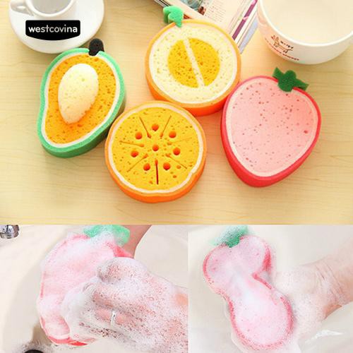 Miếng Bọt Biển Rửa Chén Hình Trái Cây Dễ Thương