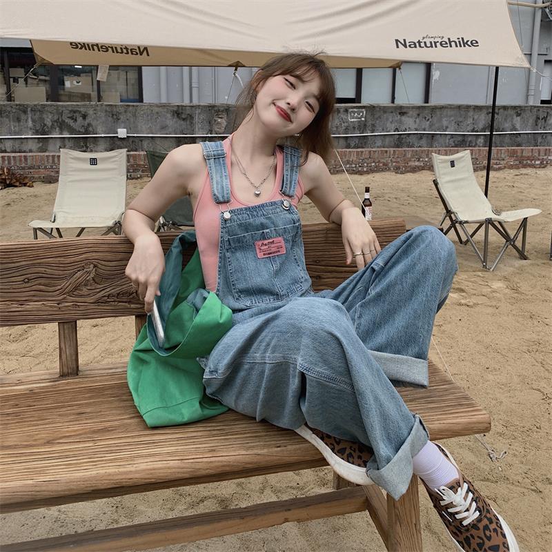 Quần Yếm Jean Dài Có Túi sc3730