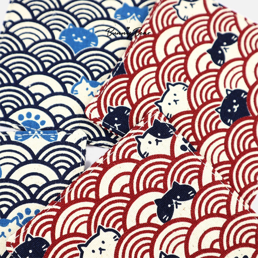 Lót ly vải in hình xinh xắn | Bunny Bear