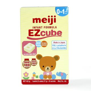 Sữa Meiji thanh hộp 16 thanh cho bé 0-1 tuổi ,432g