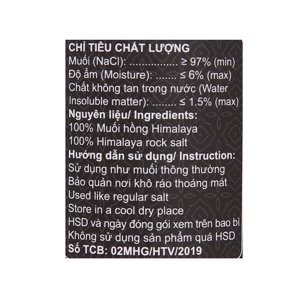Muối Hồng Himalaya Dạng Hạt Vipep 250g