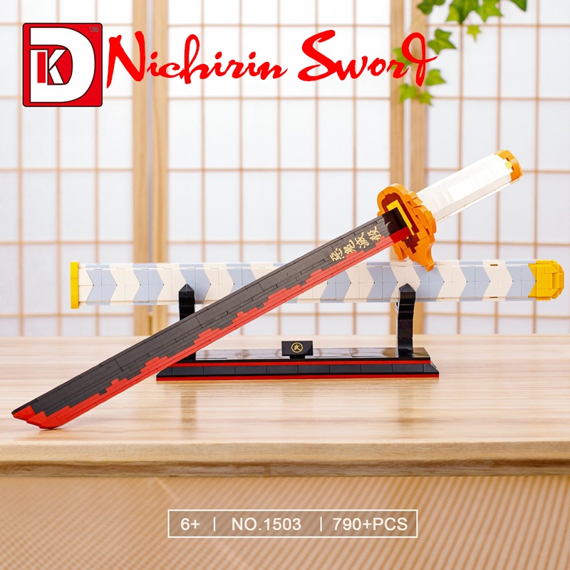 Đồ Chơi Lắp Ráp Kiểu LEGO Mô Hình Nichirin Sword Viêm Trụ Rengoku Kyoujurou Demon Slayer DK1503 Với 790 PCS