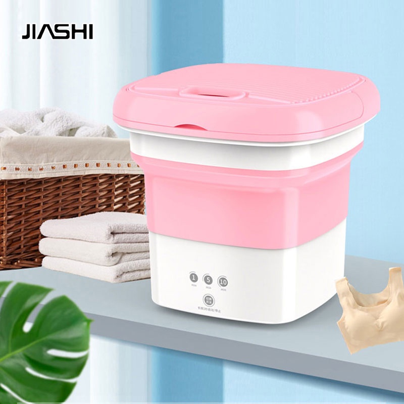 Máy giặt JIASHI cỡ nhỏ xếp gọn cho tất chân/ đồ lót/ đồ lót/ đồ trẻ em