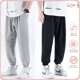 Quần jogger nam ống suông màu trơn rất dễ mặc và phối đồ, quần jogger nam phong cách Ulzangg