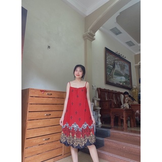 Váy hai dây chất mát ( ảnh thật )