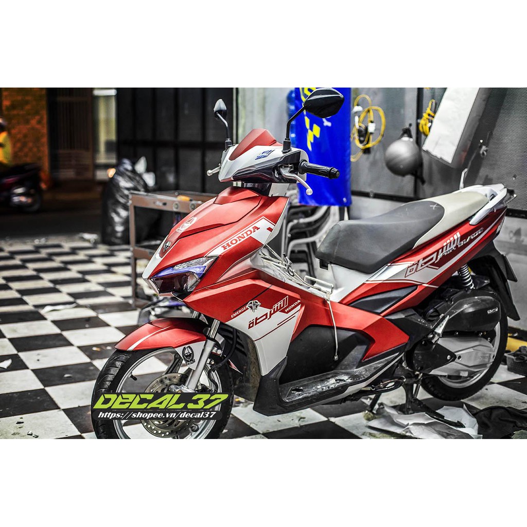Tem Trùm Airblade 2016 Đỏ Bạc