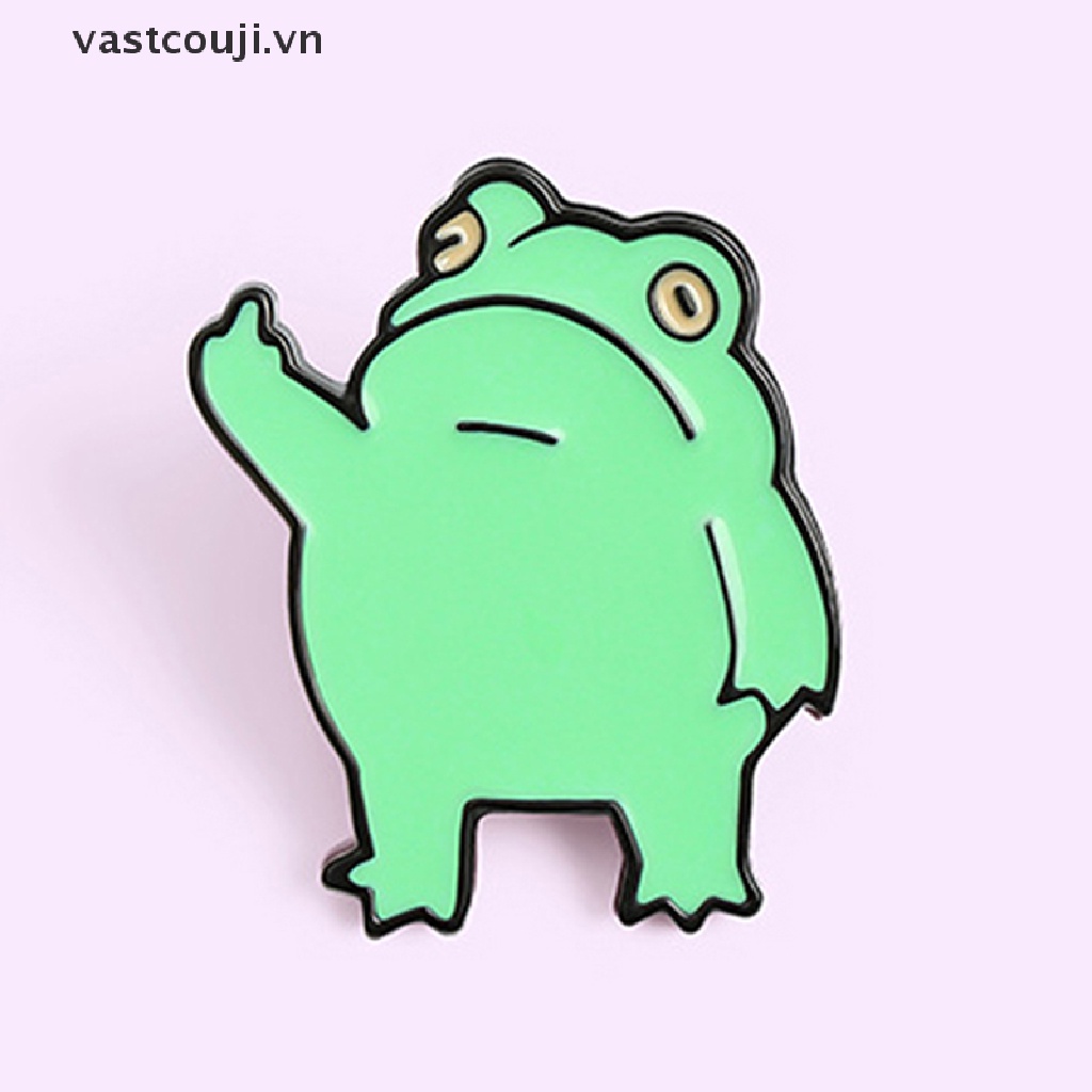 1 Trâm Cài Áo Hình Chú Ếch Nhỏ Dễ Thương Sáng Tạo