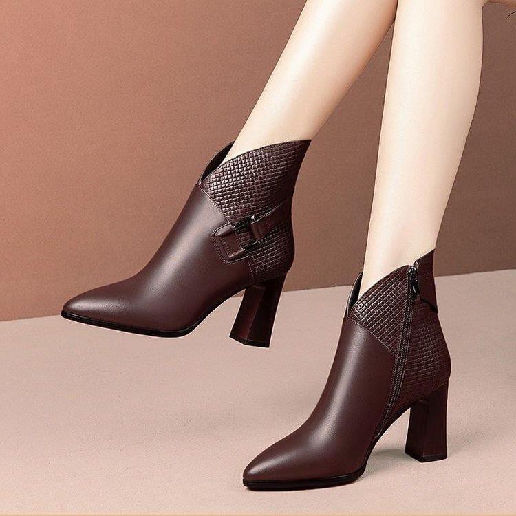 Giày Bốt Cao Gót Thời Trang Hàn Cá Tính Cho Nữ 2020