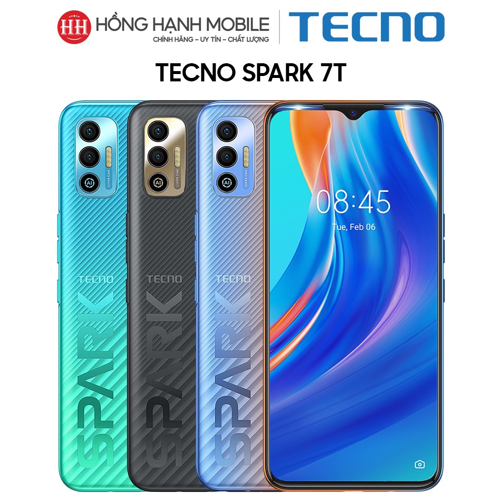 Điện Thoại Tecno Spark 7T 4GB/64GB - Hàng Chính Hãng