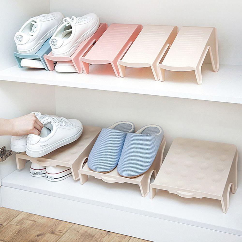 Kệ Để Giày Bằng Nhựa Hai Tầng Kiểu Dáng Đơn Giản
