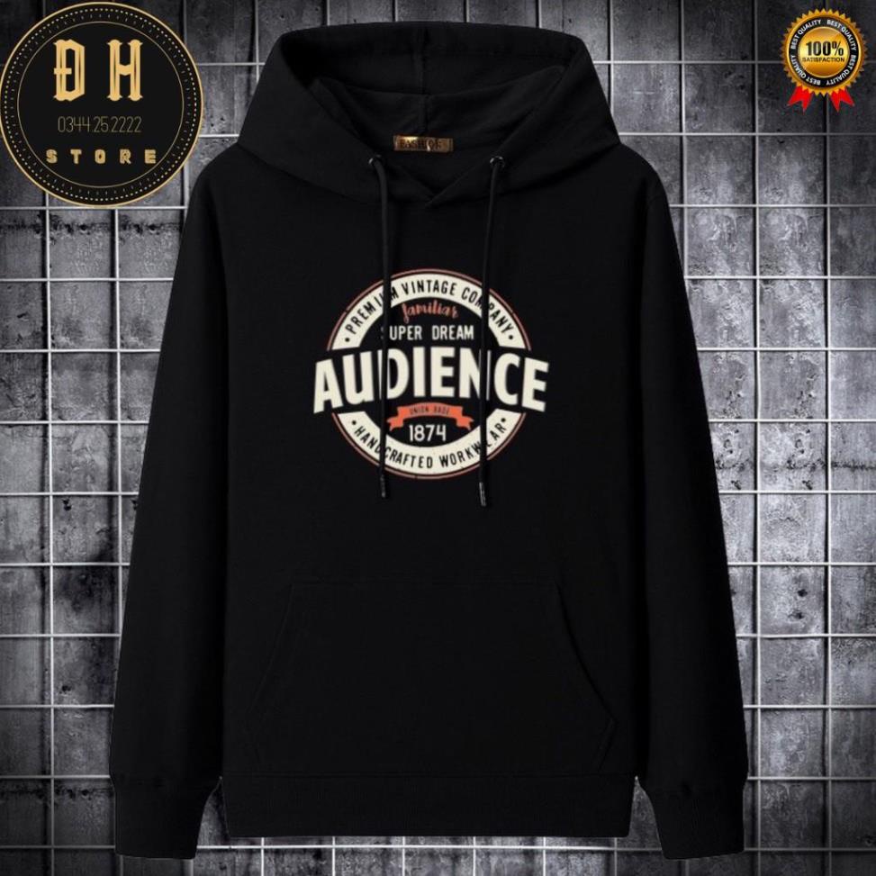 Áo Hoodie Nữ 2 Lớp Có Mũ In Chữ Audience Tay Dài Dáng Rộng Phong Cách Hàn Quốc Cá Tính . | BigBuy360 - bigbuy360.vn