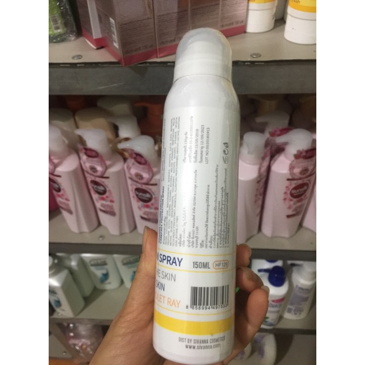 Xịt Chống Nắng Sivanna Color Thái Lan 150ml