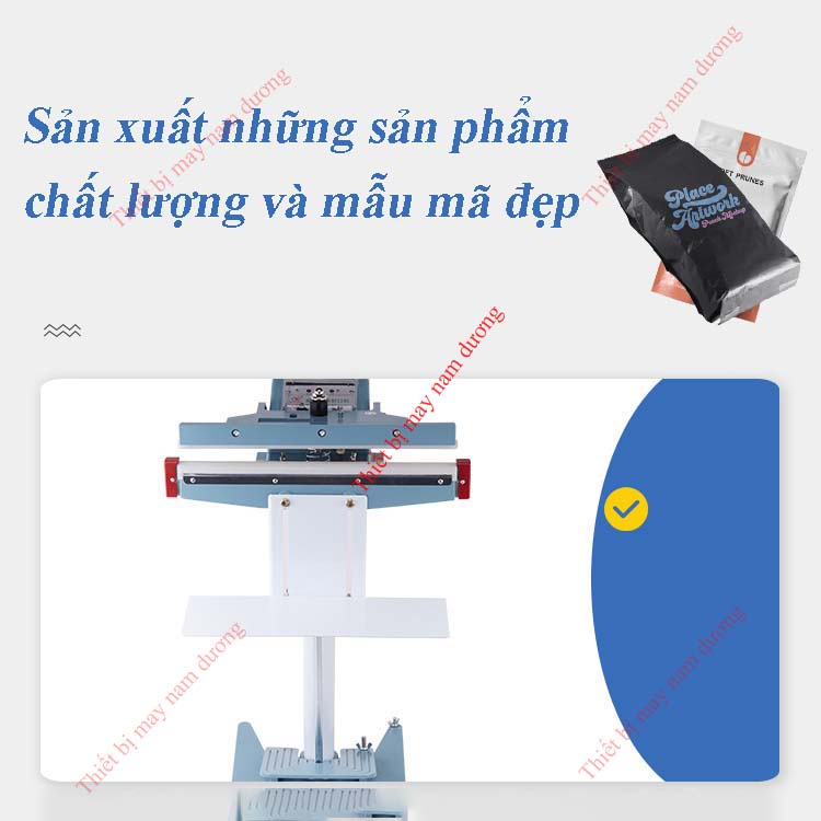 Máy hàn miệng túi dập chân 500 mm