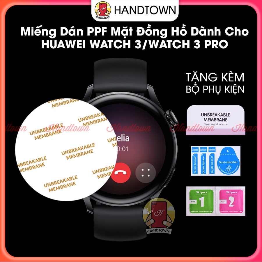 [MUA 1 TẶNG 1] Miếng Dán Màn Hình PPF Đồng Hồ Thông Minh HUAWEI WATCH 3 Watch 3 Pro Watch3 Cường Lực Chống Dẻo Trầy Xước