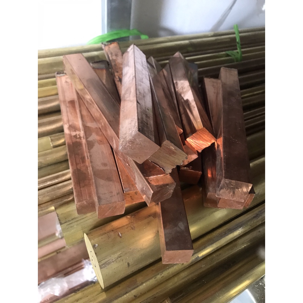 Thanh đồng đỏ vuông 20x20mm dài 50cm